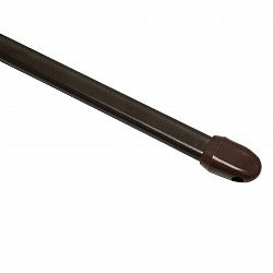 Vitrážna tyč rozťažná, plochá 11 mm hnedá, 60 - 90 cm