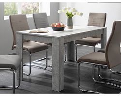 Jedálenský stôl Niklas 138x80 cm, šedý betón%