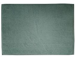 Kúpeľňová predložka Ocean, BIO bavlna, tmavo zelená, vlnkovaný vzor, 50x70 cm%