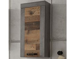 Nástenná kúpeľňová skrinka Indiana, vintage optika dreva%