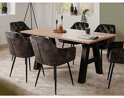Rozkladací jedálenský stôl Granada 157x90 cm, dub artisan%